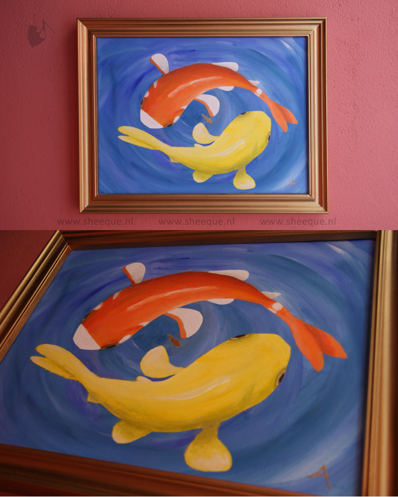 acryl schilderijen visjes